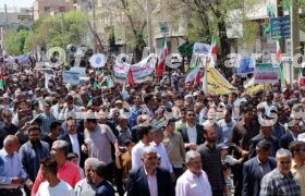 حضور باشکوه مردم در راهپیمایی روز جهانی قدس در مرودشت