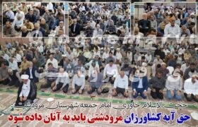 امام جمعه مرودشت گفت :شورا ها سهم بسزای در ساختار حاکمیت ومردم سالاری دارند /عرصه کار وکارگری یک حرکت جهادی محسوب می شو