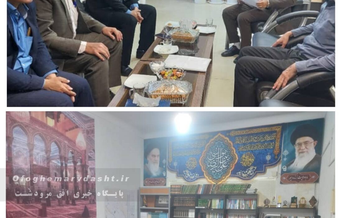 دیدار رئیس اداره راه و شهرسازی مرودشت و پیمانکار جدید پروژه ۳۳۴۴واحدی مرودشت با امام جمعه و دادستان مرودشت