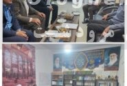دیدار رئیس اداره راه و شهرسازی مرودشت و پیمانکار جدید پروژه ۳۳۴۴واحدی مرودشت با امام جمعه و دادستان مرودشت
