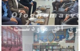 دیدار رئیس اداره راه و شهرسازی مرودشت و پیمانکار جدید پروژه ۳۳۴۴واحدی مرودشت با امام جمعه و دادستان مرودشت
