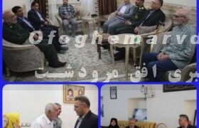 دیدار فرماندار فرمانداری ویژه شهرستان مرودشت با خانواده های معظم شهدا