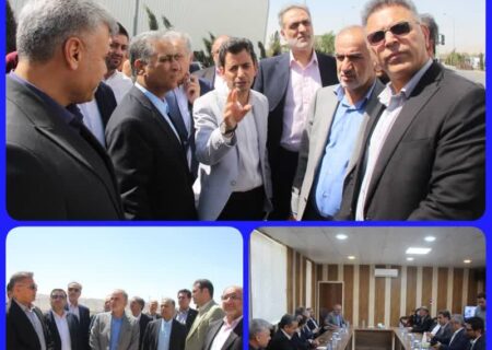بازدید مدیرعامل بانک صنعت و معدن کشور از واحدهای صنعتی شهرستان مرودشت