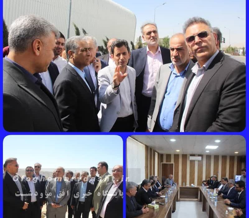 بازدید مدیرعامل بانک صنعت و معدن کشور از واحدهای صنعتی شهرستان مرودشت