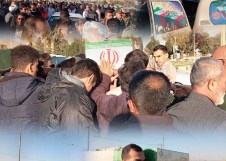 مراسم استقبال از شهید گمنام دوران دفاع مقدس با حضور مردم و مسئولان در مرودشت برگزار شد