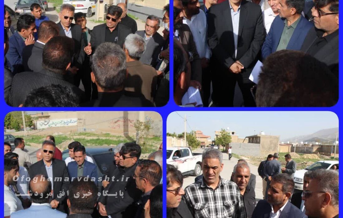 حضور فرماندار و نماینده مردم در مجلس شورای اسلامی در روستاهای شهرستان و پیگیری خدمات رسانی به مردم