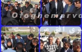 حضور فرماندار و نماینده مردم در مجلس شورای اسلامی در روستاهای شهرستان و پیگیری خدمات رسانی به مردم