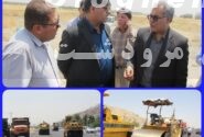بازدید نماینده مردم در مجلس شورای اسلامی و فرماندار مرودشت از جاده درودزن 